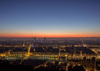 Lyon at dawn
