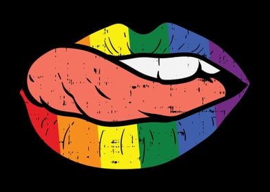 Sexy Lips Lick LGBT