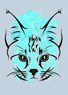 Funny Cat Art Illustration