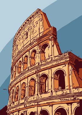 Colosseum Illustration 