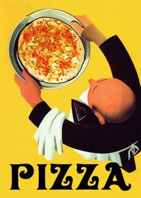 Pizza vintage poster