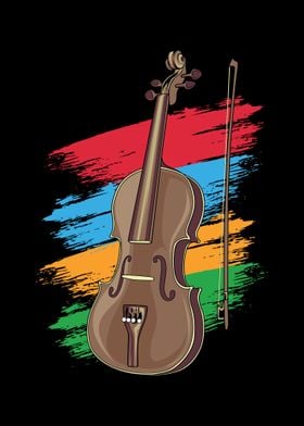 Vintage Violin retro fiddl