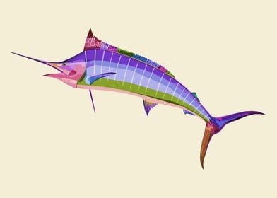 colorful marlin fish 