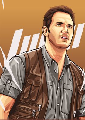 Chris Pratt Vectorportrait