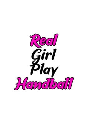 Real Girl Play Handball