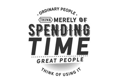 merely of spending time