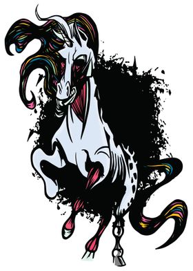 Dark Zombie Unicorn