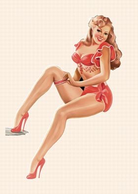 Pinup Girl Cute Sexy Babe