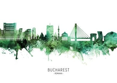 Bucharest Skyline Romania