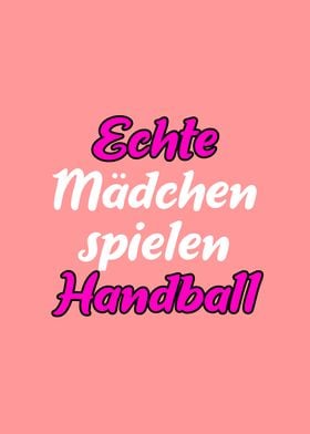 Echte Mdchen Handball