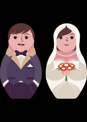 married matryoshka couple 