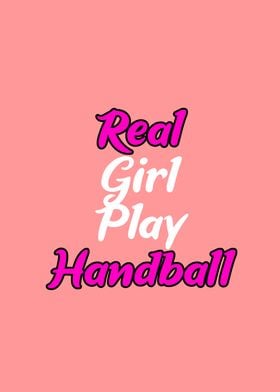 Real Girl Play Handball