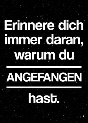 Erinnere dich immer daran