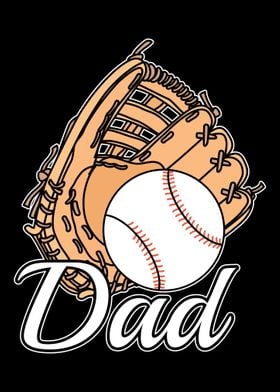 Father and baseball glove