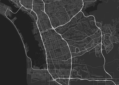 Chula Vista USA Map