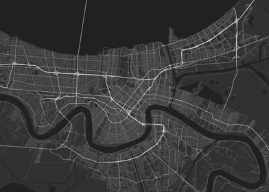 New Orleans USA Map