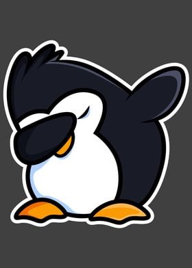 Dab Dabbing Cool Penguin