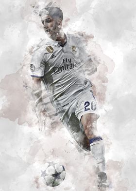 'Marco Asensio' Poster by Anderson Felix | Displate