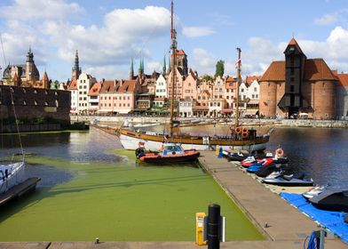 Gdansk Marina And Old Town