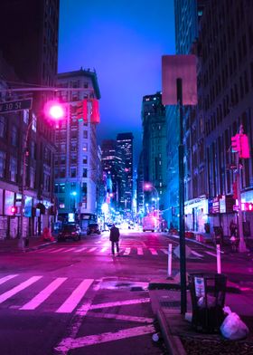 Night Street City Neon