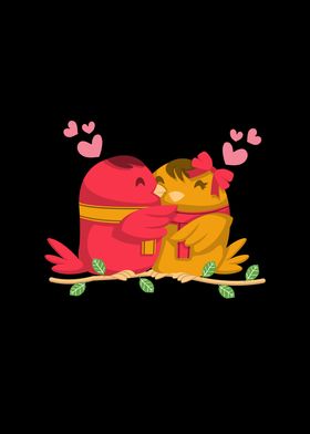 Bird Couple Lovers Gift