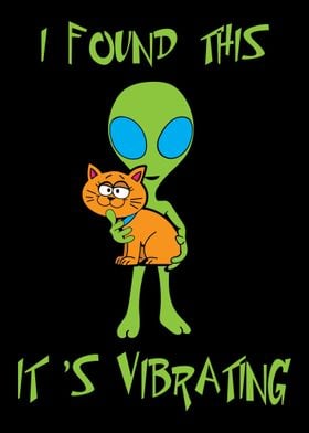 An alien finds a cat