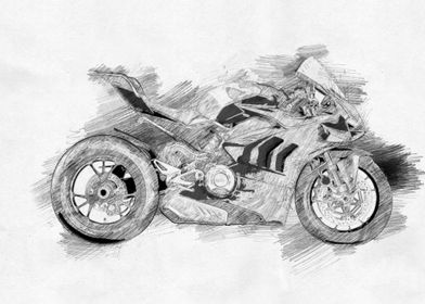 Motorcycle Sketch