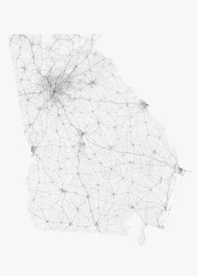 Roads of Georgia Map