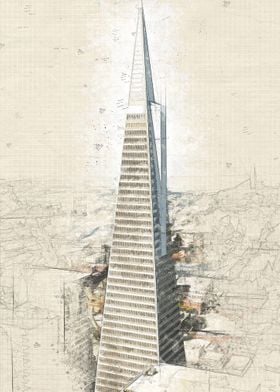 Transamerica Pyramid Sketc