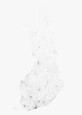 Roads of Finland Map