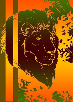 Lion Wild Big Cat Roar' Poster by Eye-Catcher | Displate