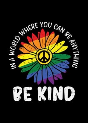 Be Kind Daisy Peace LGBT