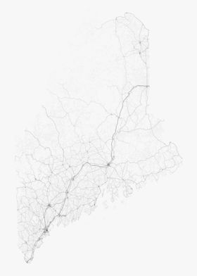 Roads of Maine Map