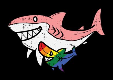 Gay Mama Shark Baby LGBT