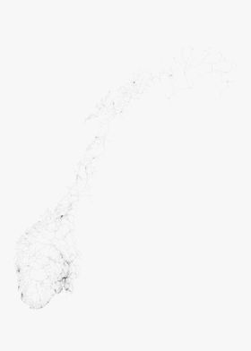 Roads of Norway Map