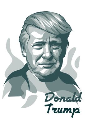 Donald Trump Monochrome