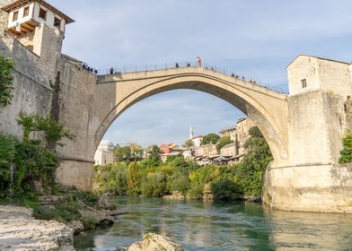 The old bridge in Mostar