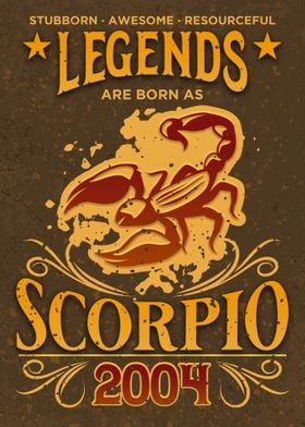 Born As Scorpio 2004 Gift