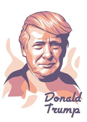Donald Trump Cartoon' Poster by Emily | Displate