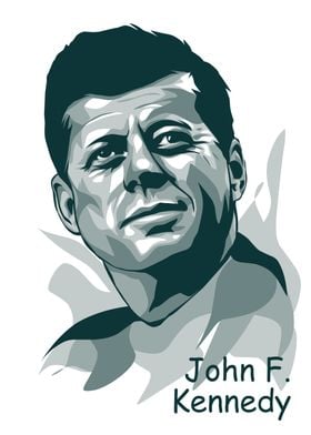 John F Kennedy Monochrome
