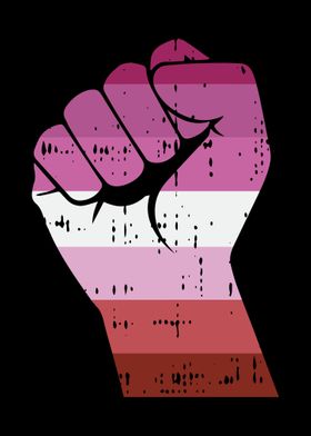 Resist Fist Lesbian Pride