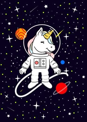 Unicorn In Space