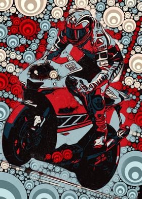 Motorcycle road racer