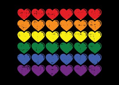 Rainbow Hearts LGBT