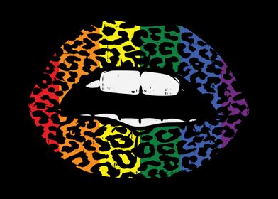 Leopard Print Lips LGBT