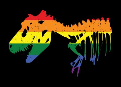 Trex Skeleton LGBT