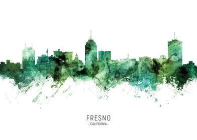 Fresno Skyline California