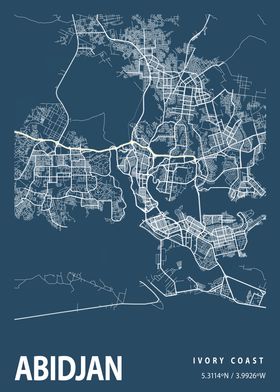 Abidjan Blueprint Street