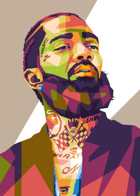 Nipsey Hussle' Poster by Athlehema by MochtretPro, Displate