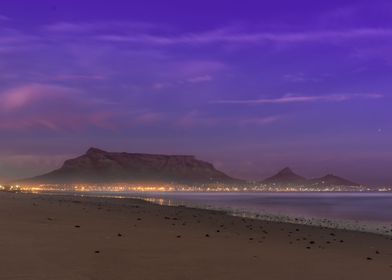 Table mountain at sunrise 